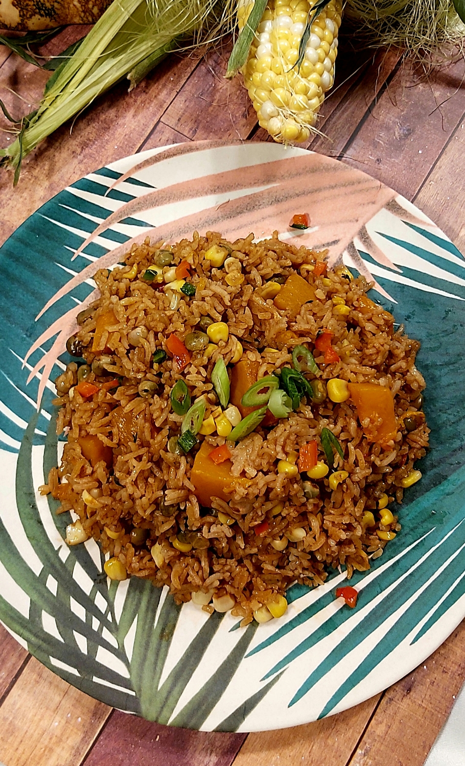 Bahamian Peas & Rice with Pumpkin & Corn (Vegan) Island Gurl Foods