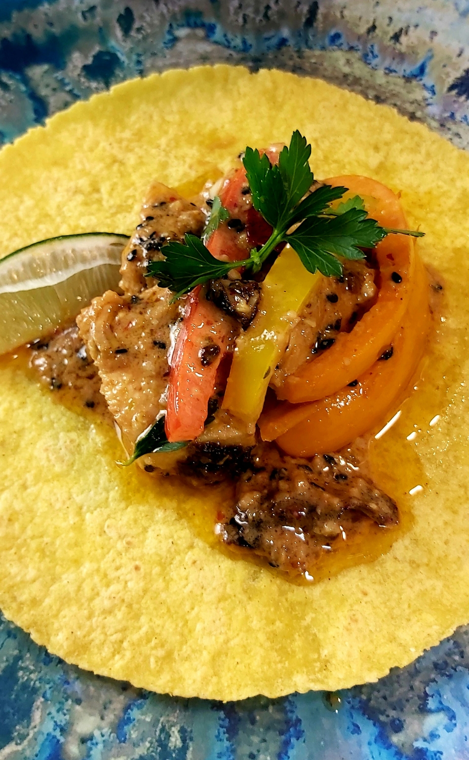 Creamy Fajita Turkey in Salsa Matcha