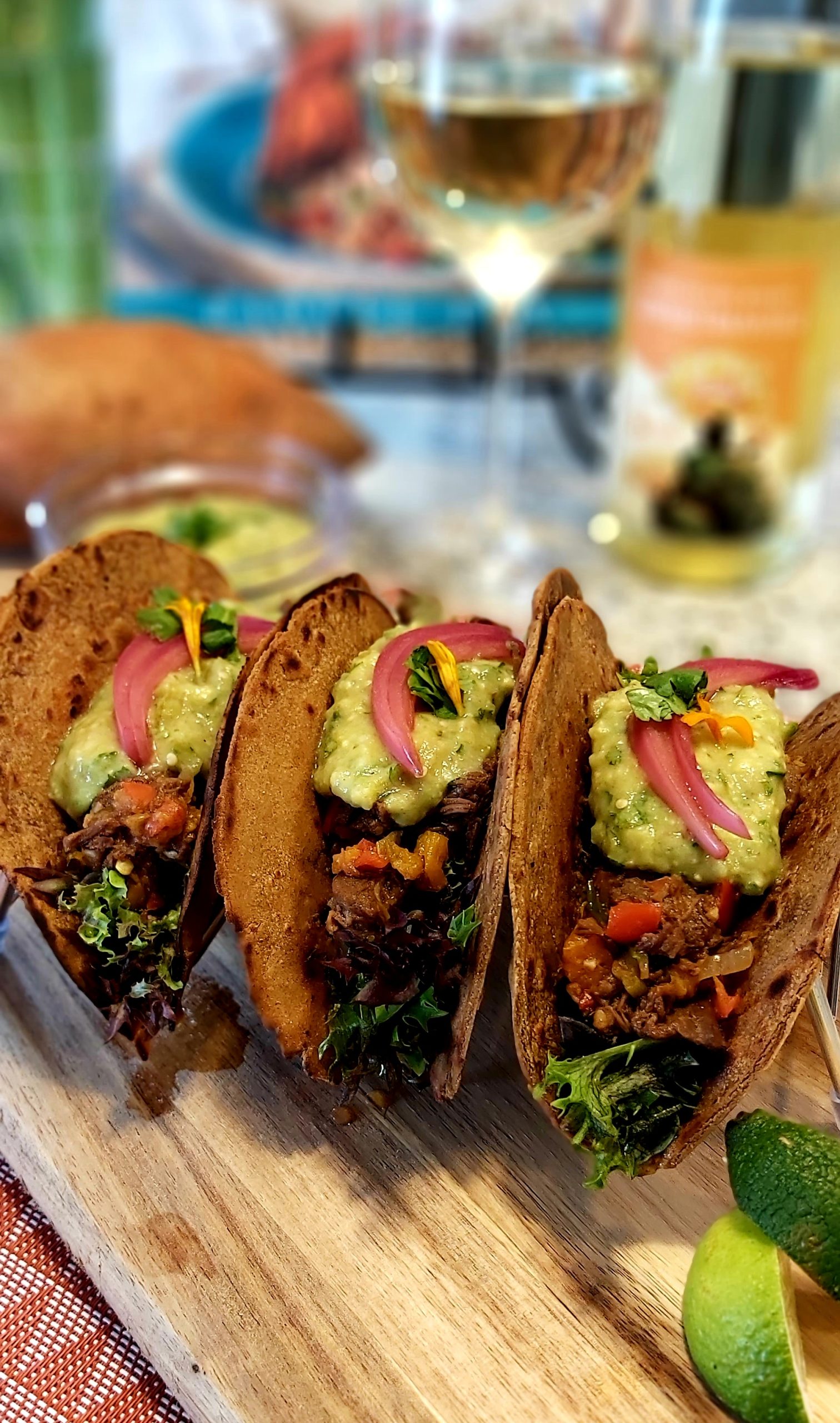 Sweet Potato & Shredded Mutton Tacos