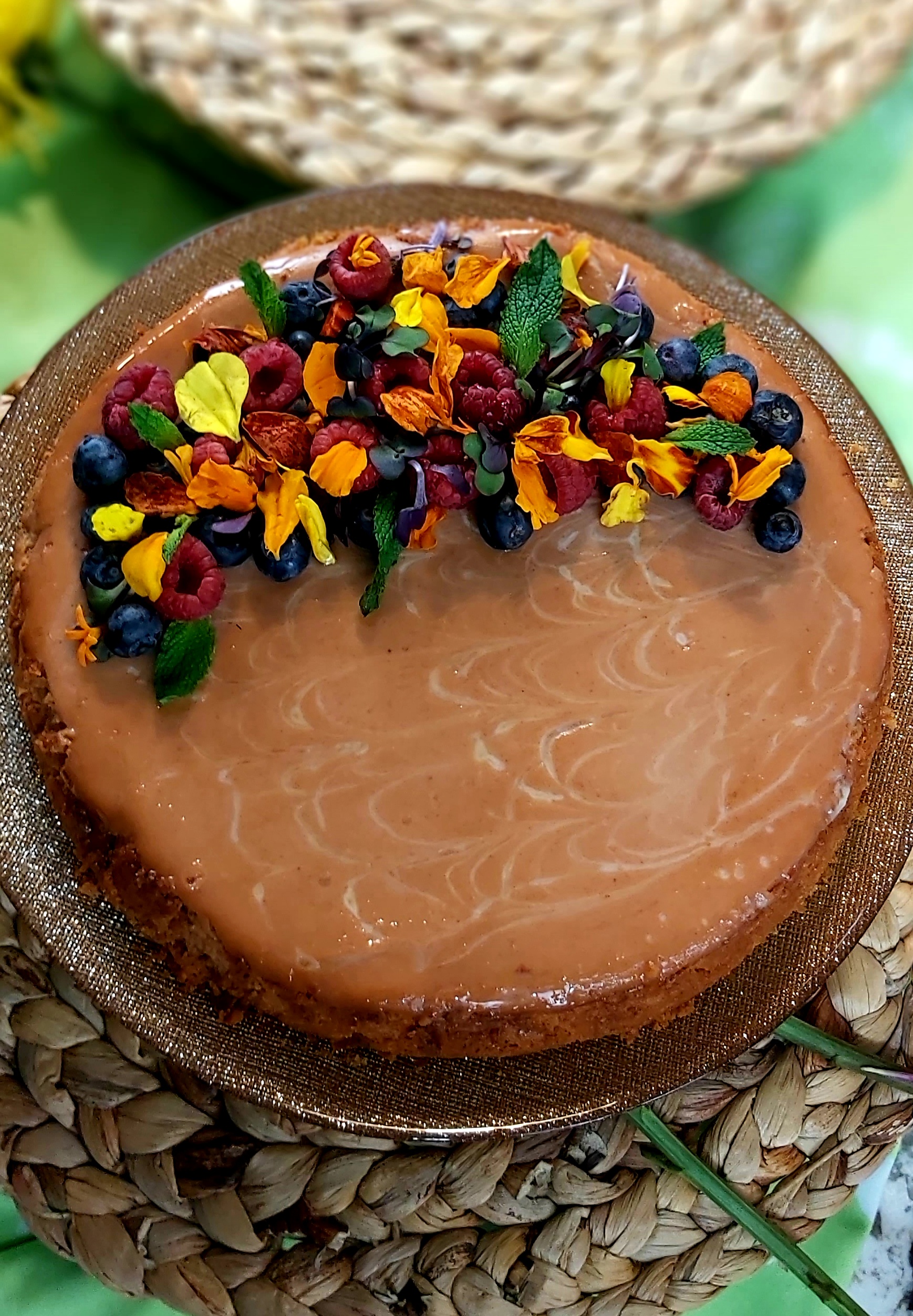 Guava-White Chocolate Cheesecake