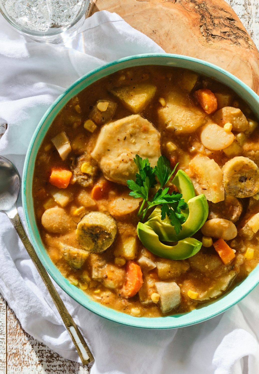 White Cari-Bean Vegan Soup