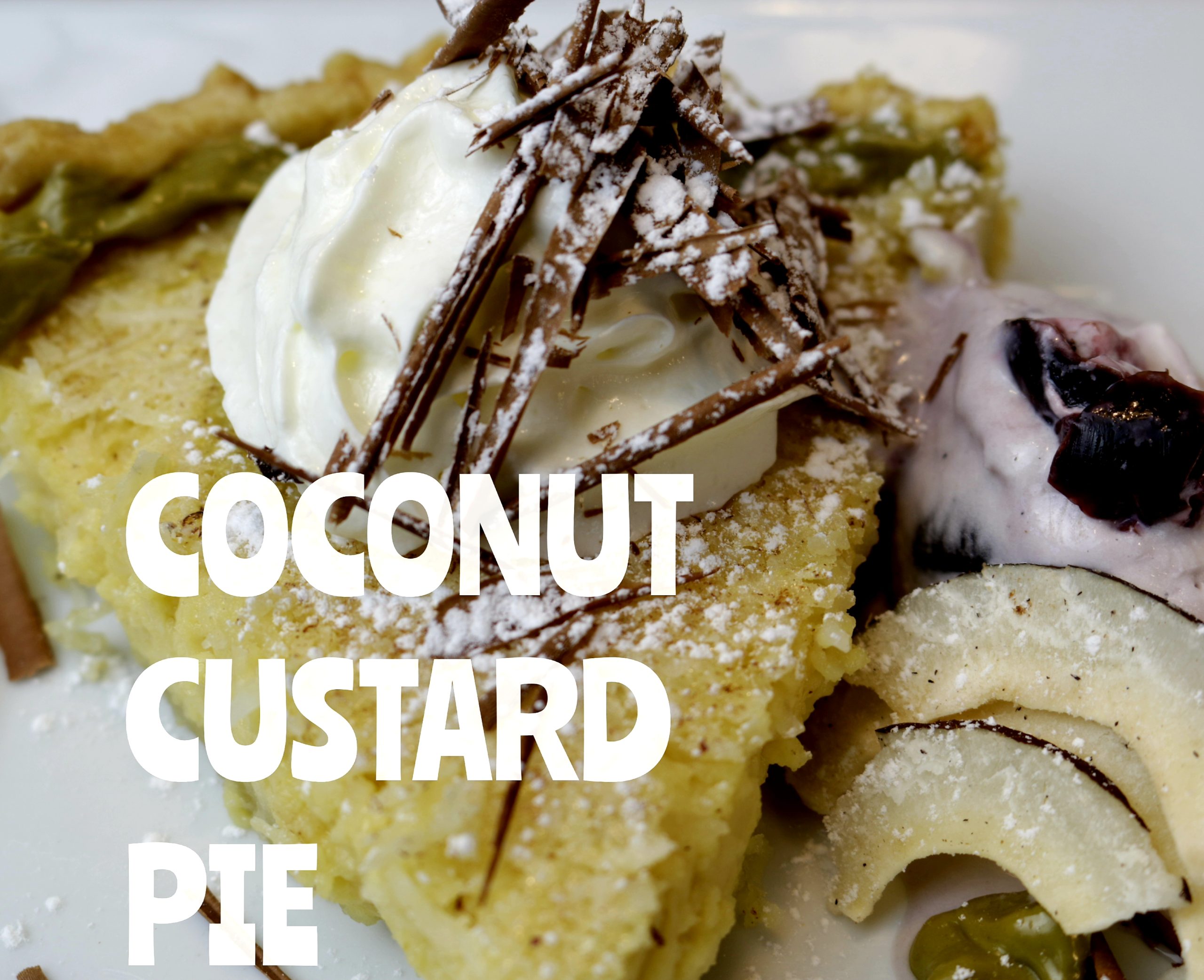 COCONUT CUSTARD PIE