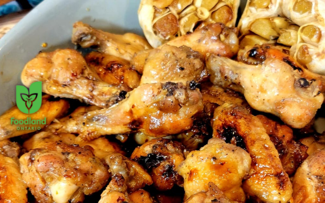 Maple Garlic Chicken Wings