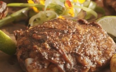 Festive Mango Jerk Turkey Thighs