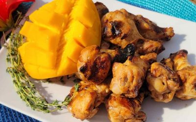 Grilled Mango & Citrus Drummies
