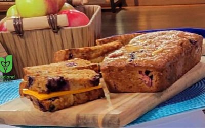 Apple Blueberry Oatmeal Bread