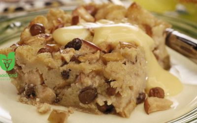 Apple Rum and Raisin Bread Pudding