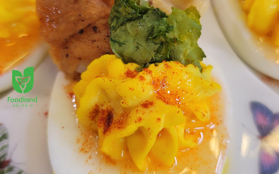 Chicken & Waffle Devilish Eggs