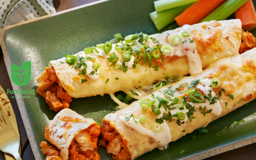 Buffalo Chicken Enchiladas