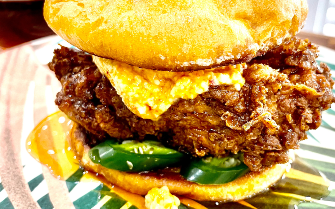 Hot Ontario Maple Fried Chicken & Pimiento Sandwich
