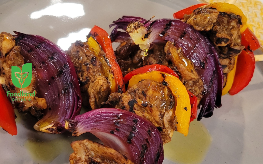 Jerk Chicken and Pepper Kabobs
