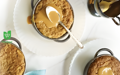 Steamed Apple Maple Puddings