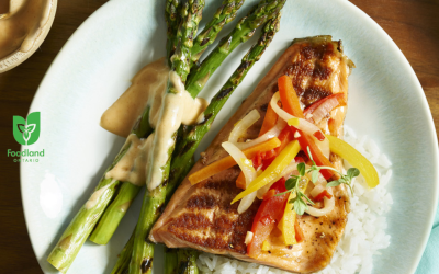 Trout Escovitch with Asparagus