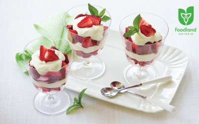 Strawberry White Chocolate Mousse Parfait