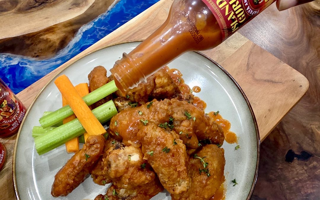 Air Fried Crispy Hot Wings