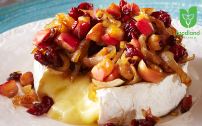 Warm Brie with Caramelized Topping