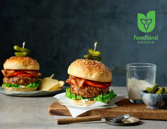 Pork Caesar Burgers