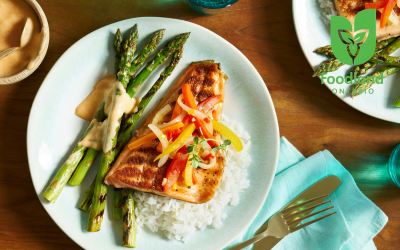 Trout Escovitch with Asparagus